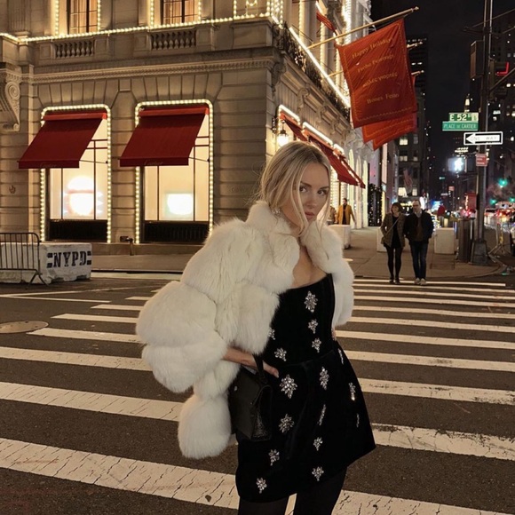 NWOT Bronx and Banco Maraya Diamond Mini Strapless Dress in Black - Picture 9 of 13